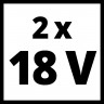 18V 2x4,0Ah Twincharger Kit Einhell Power-X-Change