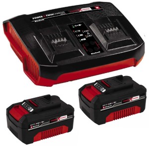 18V 2x4,0Ah Twincharger Kit Einhell Power-X-Change (4512112) 18V 2x4,0Ah Twincharger Kit Einhell Power-X-Change (4512112)