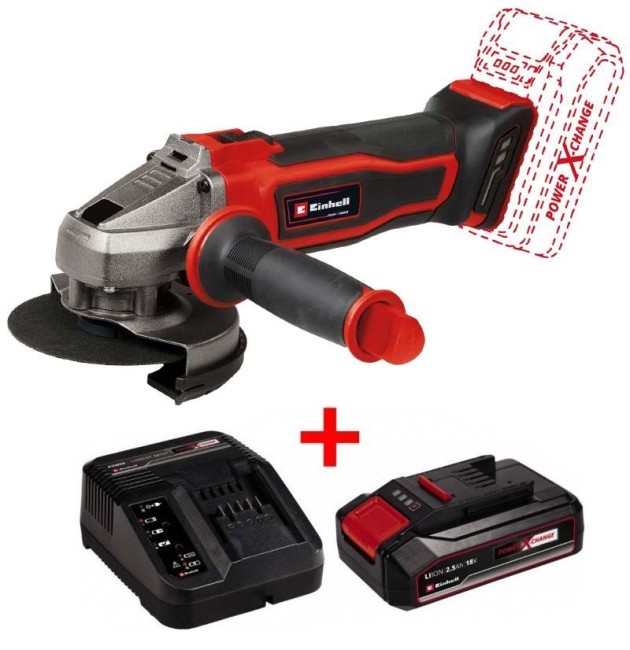 Кутова акумуляторна шліфмашина Einhell TE-AG 18/115-2 Li - Solo (4431166) Кутова акумуляторна шліфмашина Einhell TE-AG 18/115-2 Li - Solo (4431166)