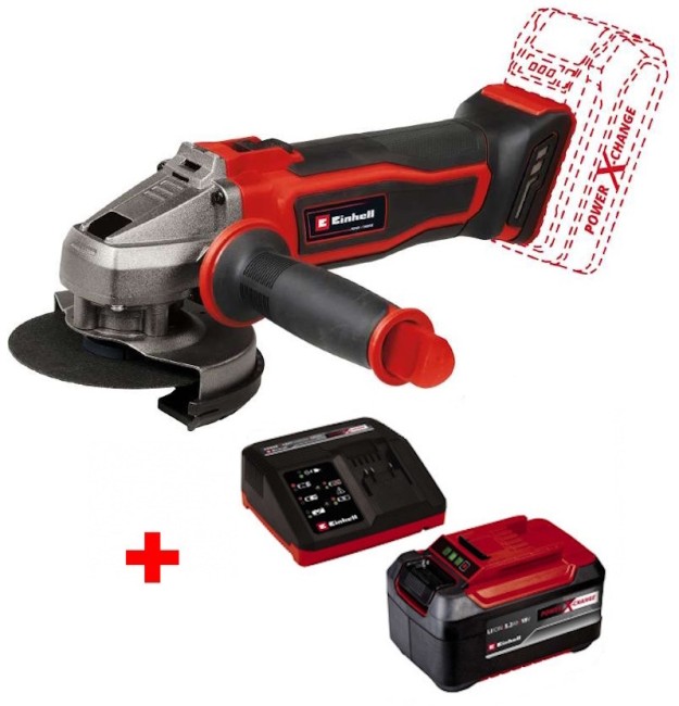 Кутова акумуляторна шліфмашина Einhell TE-AG 18/115-2 Li - Solo (4431166) Кутова акумуляторна шліфмашина Einhell TE-AG 18/115-2 Li - Solo (4431166)