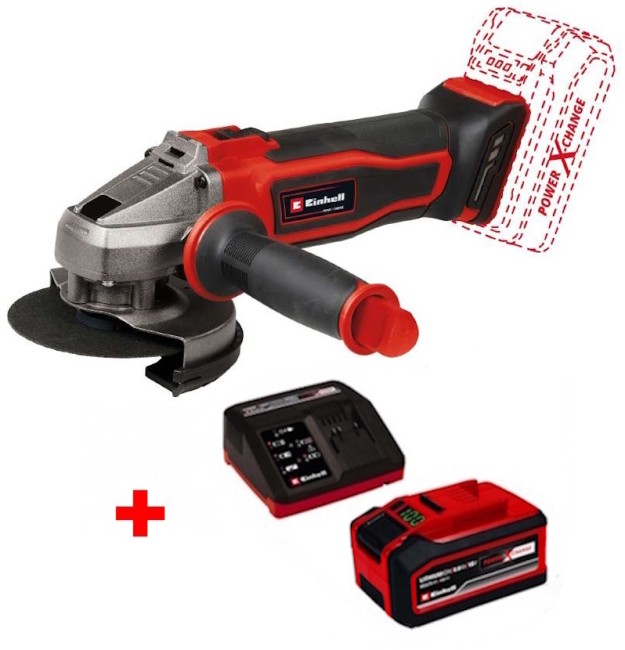 Кутова акумуляторна шліфмашина Einhell TE-AG 18/115-2 Li - Solo (4431166) Кутова акумуляторна шліфмашина Einhell TE-AG 18/115-2 Li - Solo (4431166)