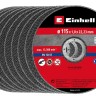Диск відрізний по металу Einhell, 115х1,0х22,23 мм, 10 шт. (711944)
