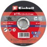 Диск відрізний по металу Einhell, 115х1,0х22,23 мм, 10 шт. (711944)