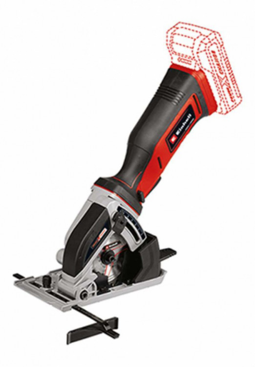 Акция! Аккумуляторная мини-циркулярная пила (роторайзер) Einhell TE-CS 18/89 Li - Solo + зарядное устройство и аккумулятор 18V 2,5 Ah