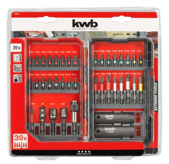 Набір ударних біт 39 предметів L-Box, kwb (109010)