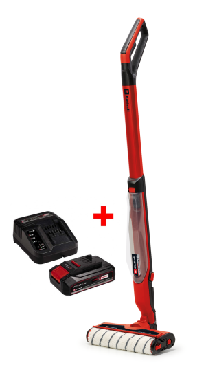 Акция! Набор Швабра аккумуляторная Einhell CLEANEXXO + зарядное устройство и аккумулятор 18V 2,5 Ah (3437110, 4512097)