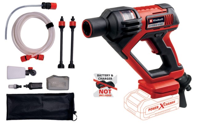 Набір Мийка високого тиску акумуляторна Einhell HYPRESSO 18/24-1 Kit 2.5 Ah (4140135K)