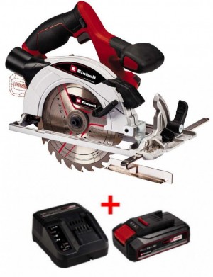 Акція! Набір пила циркулярна акумуляторна Einhell TE-CS 18/165-1 Li-Solo  + зарядний пристрій і акумулятор 18V 2,5 Ah (4331207,4512097)