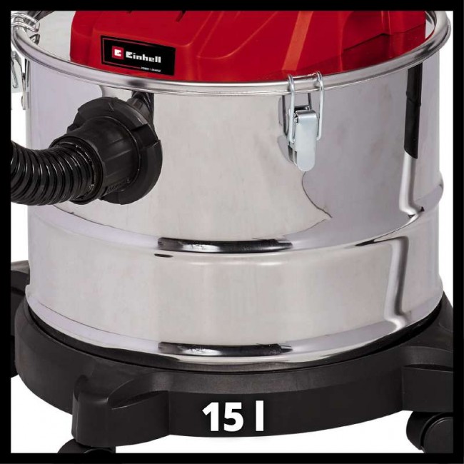 Пылесос для сбора золы аккумуляторный Einhell TE-AV 18/15 Li C - Solo (2351700) Пылесос для сбора золы аккумуляторный Einhell TE-AV 18/15 Li C - Solo (2351700)