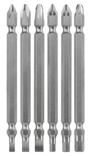 Набір двосторонніх біт 100 мм, 6 шт, kwb (120910)