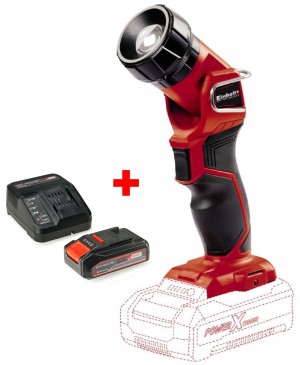 Акция! Набор фонарик аккумуляторный 1 LED Einhell TE-CL 18 Li Н-Solo + зарядное устройство и аккумулятор 18V 2,5 Ah (4514130, 4512097)