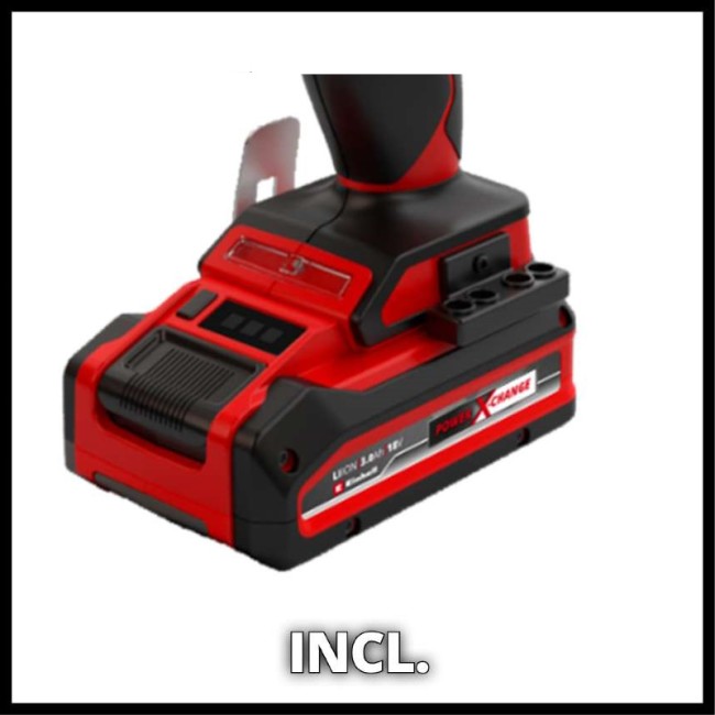 Шуруповерт Einhell TE-CD 18/45 3X-Li +22 (1x2,0Ah) (4513990)