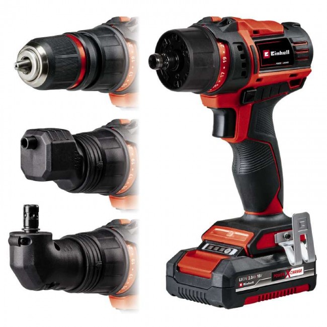 Шуруповерт Einhell TE-CD 18/45 3X-Li +22 (1x2,0Ah) (4513990) Шуруповерт Einhell TE-CD 18/45 3X-Li +22 (1x2,0Ah) (4513990)