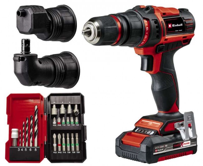 Шуруповерт Einhell TE-CD 18/45 3X-Li +22 (1x2,0Ah) (4513990) Шуруповерт Einhell TE-CD 18/45 3X-Li +22 (1x2,0Ah) (4513990)