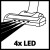 Пилосос акумуляторний Einhell TE-SV 18 Li-FLX-Solo (2347189)