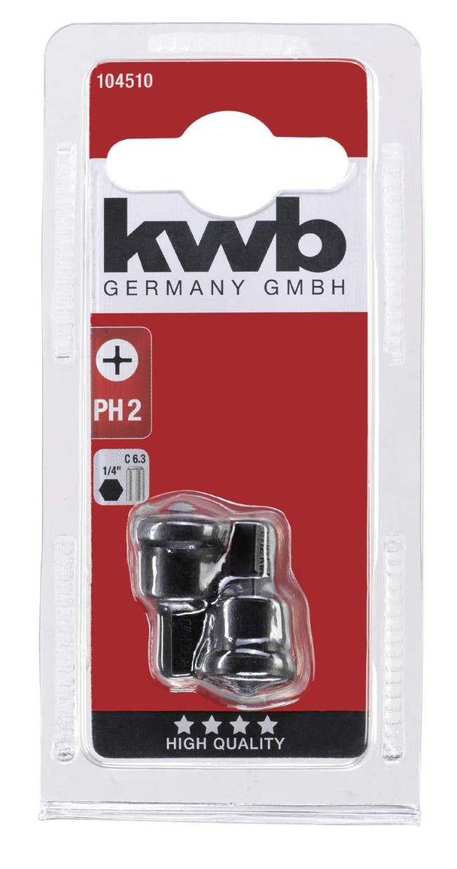 Бита с ограничением глубины PH2 2 шт, kwb (104510)