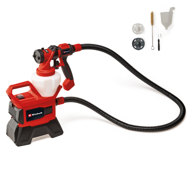 Набор Краскопульт аккумуляторный Einhell TE-SY 18/90 Li-Solo + Starter Kit 18V 4,0 Ah (4260040,4512042) Набор Краскопульт аккумуляторный Einhell TE-SY 18/90 Li-Solo + Starter Kit 18V 4,0 Ah (4260040,4512042)