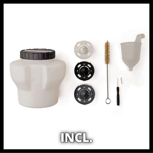 Набор Краскопульт аккумуляторный Einhell TE-SY 18/90 Li-Solo + Starter Kit 18V 4,0 Ah (4260040,4512042) Набор Краскопульт аккумуляторный Einhell TE-SY 18/90 Li-Solo + Starter Kit 18V 4,0 Ah (4260040,4512042)