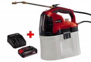 Акція! Набір акумуляторний обприскувач Einhell GE-WS 18/75 Li-Solo + зарядний пристрій і акумулятор 18V 2,5 Ah (3425220, 4512097)
