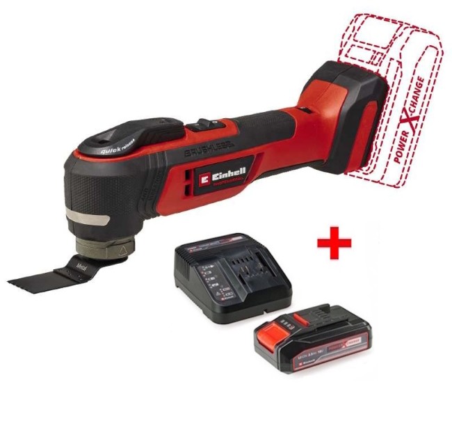 Багатофункціональний інструмент акумуляторний безщітковий Einhell TP-MG 18 Li BL - Solo (4465190) Багатофункціональний інструмент акумуляторний безщітковий Einhell TP-MG 18 Li BL - Solo (4465190)