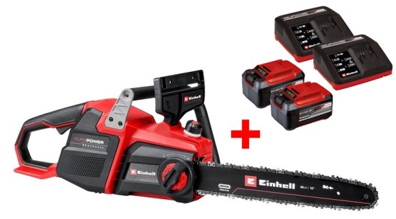 Акция! Набор пила бесщеточная цепная аккумуляторная Einhell GP-LC 36/40 Li BL-Solo + 2 х Starter-Kit 4.0 Ah (4600050, 2 x 4512042) Акция! Набор пила бесщеточная цепная аккумуляторная Einhell GP-LC 36/40 Li BL-Solo + 2 х Starter-Kit 4.0 Ah (4600050, 2 x 4512042)