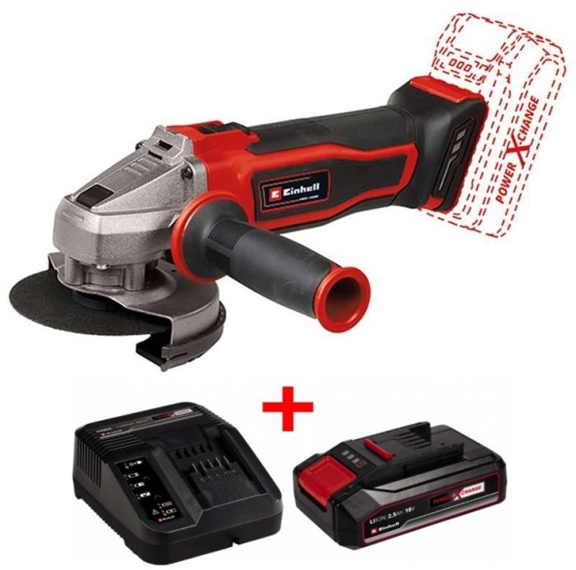 Угловая аккумуляторная шлифмашина Einhell TE-AG 18/115 Q Li Solo (4431165) Угловая аккумуляторная шлифмашина Einhell TE-AG 18/115 Q Li Solo (4431165)