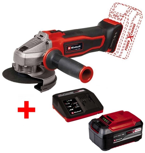 Угловая аккумуляторная шлифмашина Einhell TE-AG 18/115 Q Li Solo (4431165) Угловая аккумуляторная шлифмашина Einhell TE-AG 18/115 Q Li Solo (4431165)