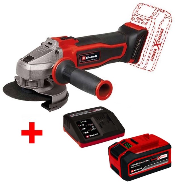 Угловая аккумуляторная шлифмашина Einhell TE-AG 18/115 Q Li Solo (4431165) Угловая аккумуляторная шлифмашина Einhell TE-AG 18/115 Q Li Solo (4431165)