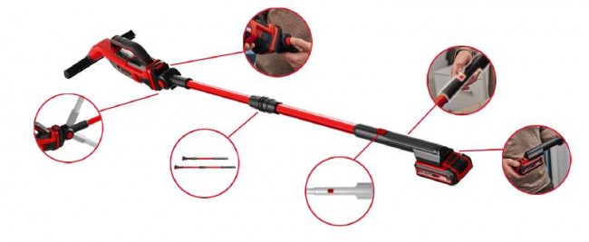 Набір телескопічних штанг для Einhell BRILLIANTO, макс. 120 см, 2 шт (3437101) Набір телескопічних штанг для Einhell BRILLIANTO, макс. 120 см, 2 шт (3437101)
