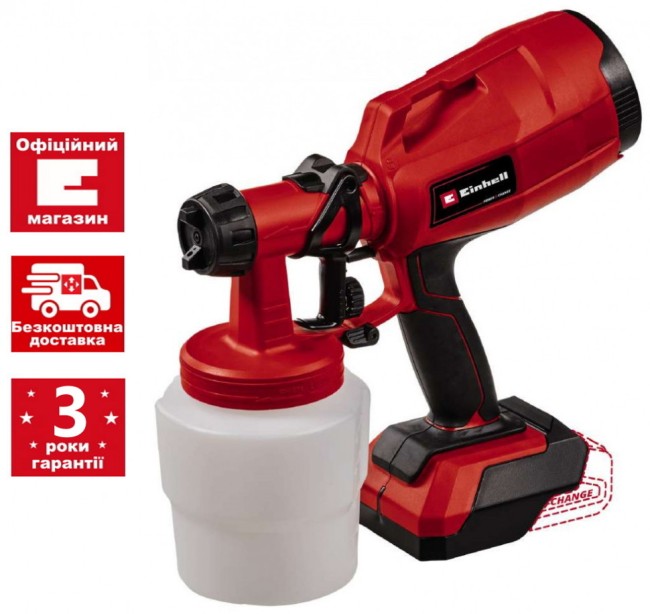 Краскопульт аккумуляторный Einhell TC-SY 18/60 Li - Solo (4260025) Краскопульт аккумуляторный Einhell TC-SY 18/60 Li - Solo (4260025)
