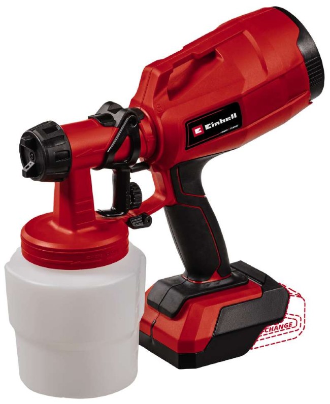 Набор краскопульт аккумуляторный Einhell TC-SY 18/60 Li - Solo + Starter Kit 18V 2,5 Ah (4260025 Kit 2.5)
