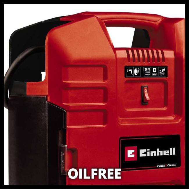 Компресор акумуляторний Einhell TE-AC 36/8 Li OF Set-Solo (4020440)