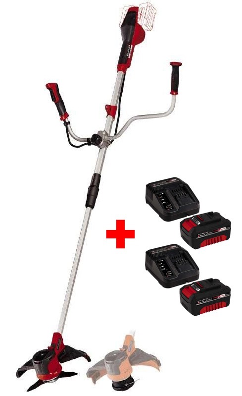 Набор аккумуляторный бесщеточный триммер-коса Einhell AGILLO 36/255 BL-Solo + 2 Starter Kit 18V 4,0 Ah (3411320, 4512042-2 шт) Набор аккумуляторный бесщеточный триммер-коса Einhell AGILLO 36/255 BL-Solo + 2 Starter Kit 18V 4,0 Ah (3411320, 4512042-2 шт)