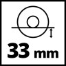 Кутова акумуляторна безщіткова шліфмашина Einhell TP-AG 18/125 F Li BL - Solo (4431175)
