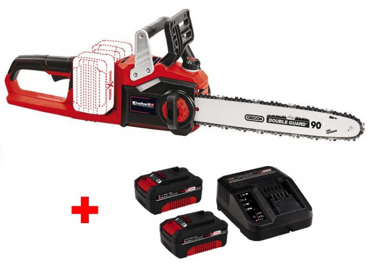 Акция! Пила цепная бесщеточная Einhell GE-LC 36/35 Li-Solo  + зарядное устройство и 2 аккумулятора 18V 3,0 Ah