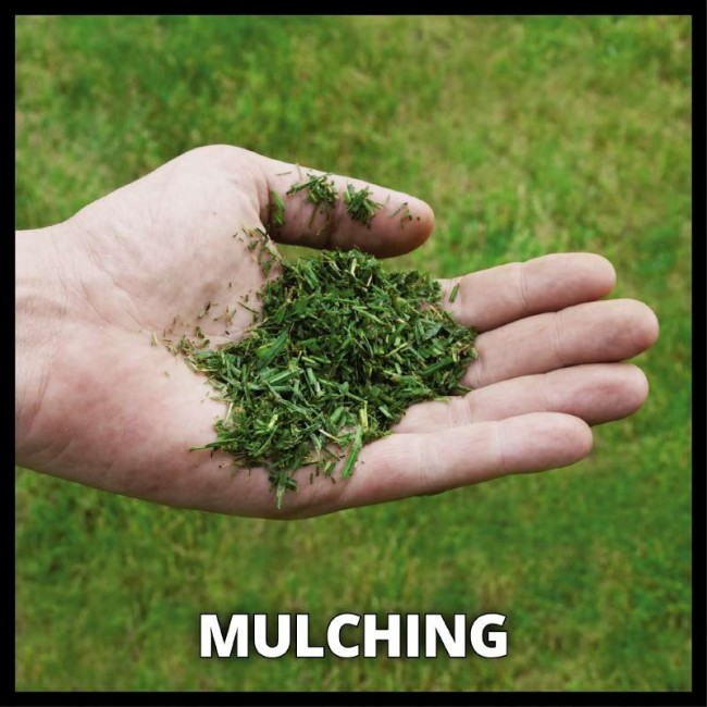 Акція! Набір газонокосарка акумуляторна безщіткова Einhell GE-CM 36/43 Li M - Solo + 2 зарядні пристрої і 2 акумулятора 18V 4,0 Ah (3413246, 4512042 - 2)