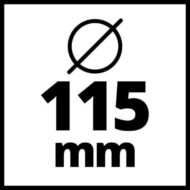 Акція! Набір кутова шліфувальна машина Einhell AXXIO 18/115 Q - Solo + зарядний пристрій і акумулятор 18V 2,5 Ah (4431150,4512097)