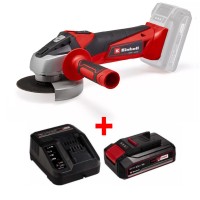 Акция! Набор угловая шлифмашина Einhell TC-AG 18/115 Li - Solo  + зарядное устройство и аккумулятор 18V 2,5 Ah (4431130,4512097)