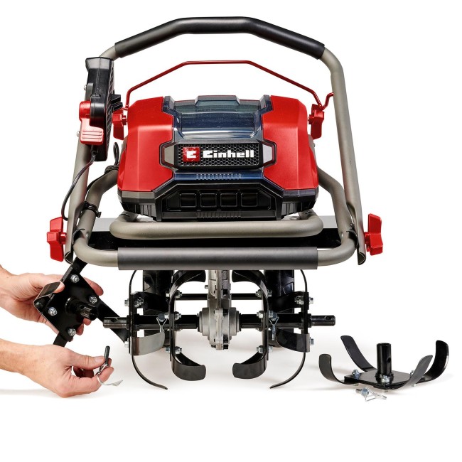 Набір культиватор безщітковий акумуляторний Einhell GP-CR 36/45 Li E BL + 2 х Starter-Kit 5.2 Ah (3431220, 2 х 4512147)