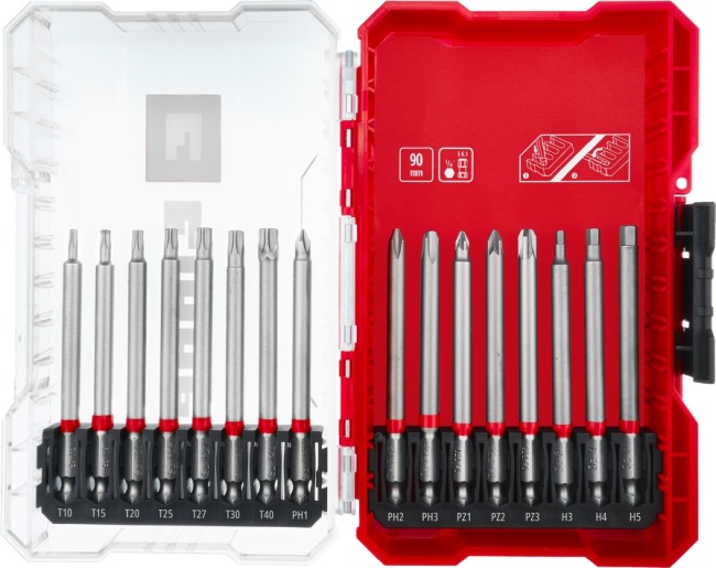 Набір подовжених біт 90 мм, 16 шт в кейсі KWB