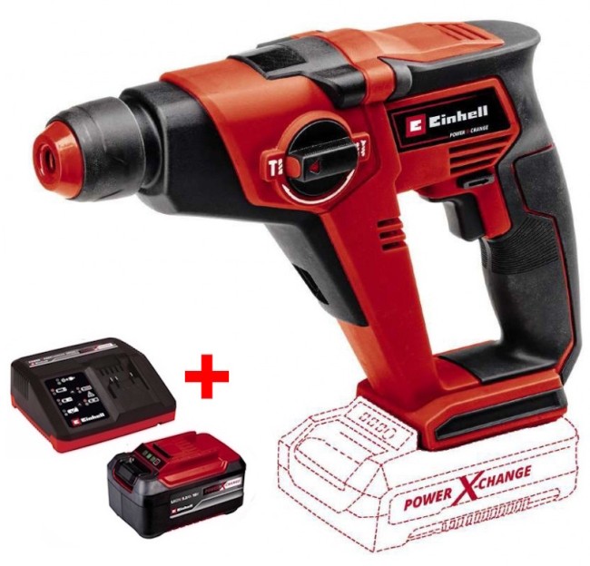 Перфоратор аккумуляторный Einhell TE-HD 18/12 Li - Solo (4513970)