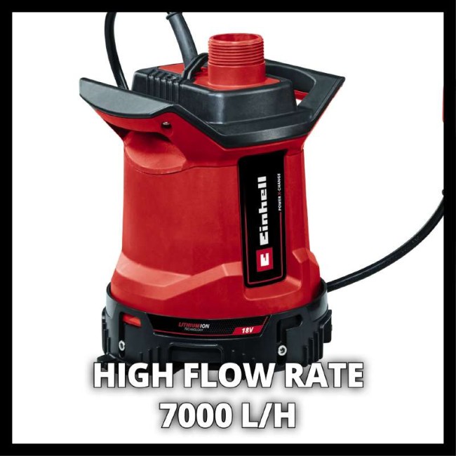 Насос для чистой или грязной воды аккумуляторный Einhell GE-DP 18/25 LL Li - Solo (4181590) Насос для чистой или грязной воды аккумуляторный Einhell GE-DP 18/25 LL Li - Solo (4181590)