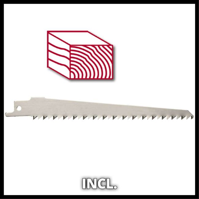 Пила шабельна акумуляторна Einhell TE-AP 18/26 Li - Solo + Starter Kit 18V 2,5 Аh (4326290Kit2.5) Пила шабельна акумуляторна Einhell TE-AP 18/26 Li - Solo + Starter Kit 18V 2,5 Аh (4326290Kit2.5)