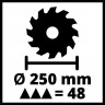 Пила торцовочная Einhell TC-MS 2513 L 
