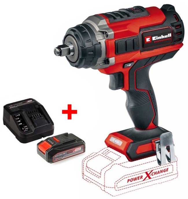 Ударний гайковерт акумуляторний безщітковий Einhell IMPAXXO 18/450 - Solo (4510070)