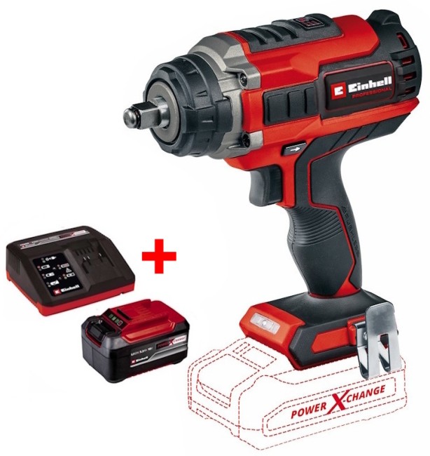 Ударний гайковерт акумуляторний безщітковий Einhell IMPAXXO 18/450 - Solo (4510070) Ударний гайковерт акумуляторний безщітковий Einhell IMPAXXO 18/450 - Solo (4510070)