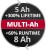Аккумулятор Einhell Power-X-Change Plus 18V 5-8 Ah Multi-Ah (4511600)