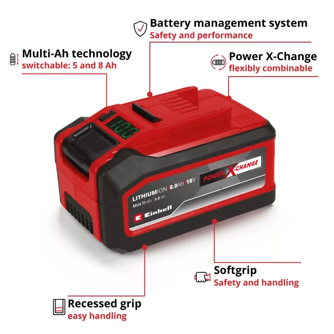 Акумулятор Einhell Power-X-Change Plus 18V 5-8 Ah Multi-Ah (4511600)