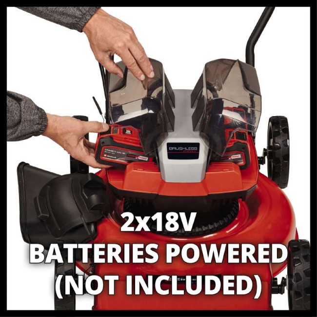 Уценка! Аккумуляторная бесщеточная мульчирующая газонокосилка Einhell GE-CM 36/48 Li M-Solo