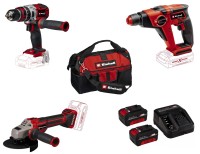 Набор EINHELL TK 18/3 Li (CD+AG+HD+2 Battery+Bag)